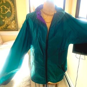 Helly Hansen Teal and Purple Windbreaker